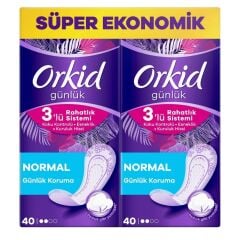 Orkid Günlük Ped Normal Dev Ekonomi Paketi 80'li