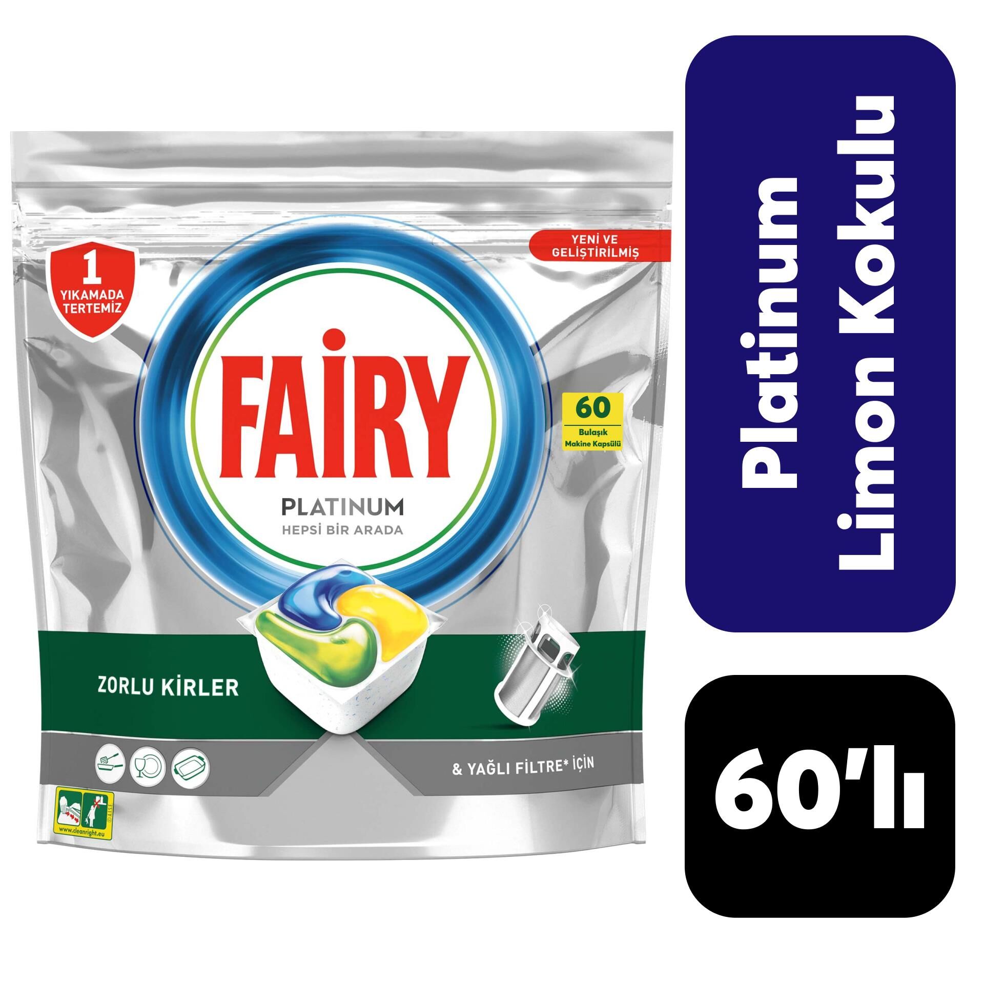 .....Fairy Platinum 60'lı Limon Kokulu