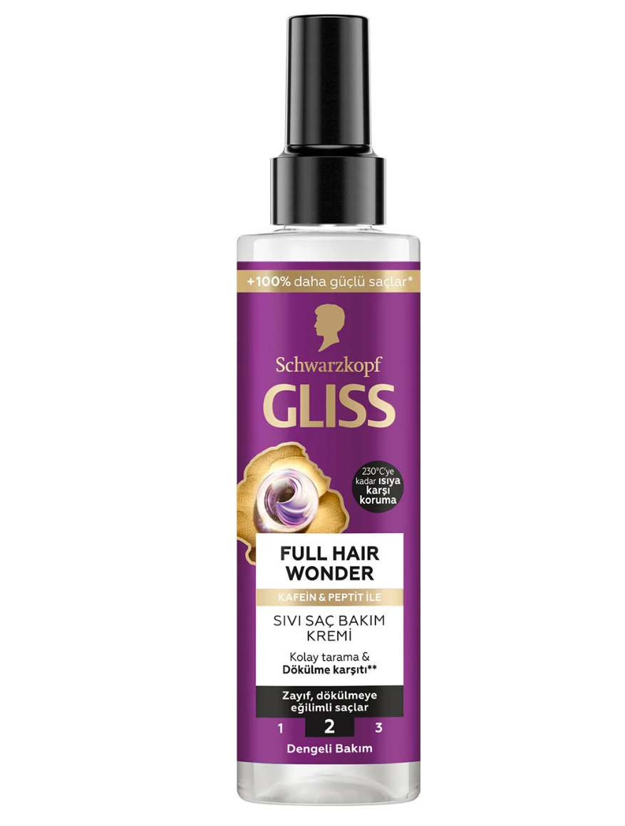 Saç Kremi Sıvı Gliss 200 ml Full Hair Wonder