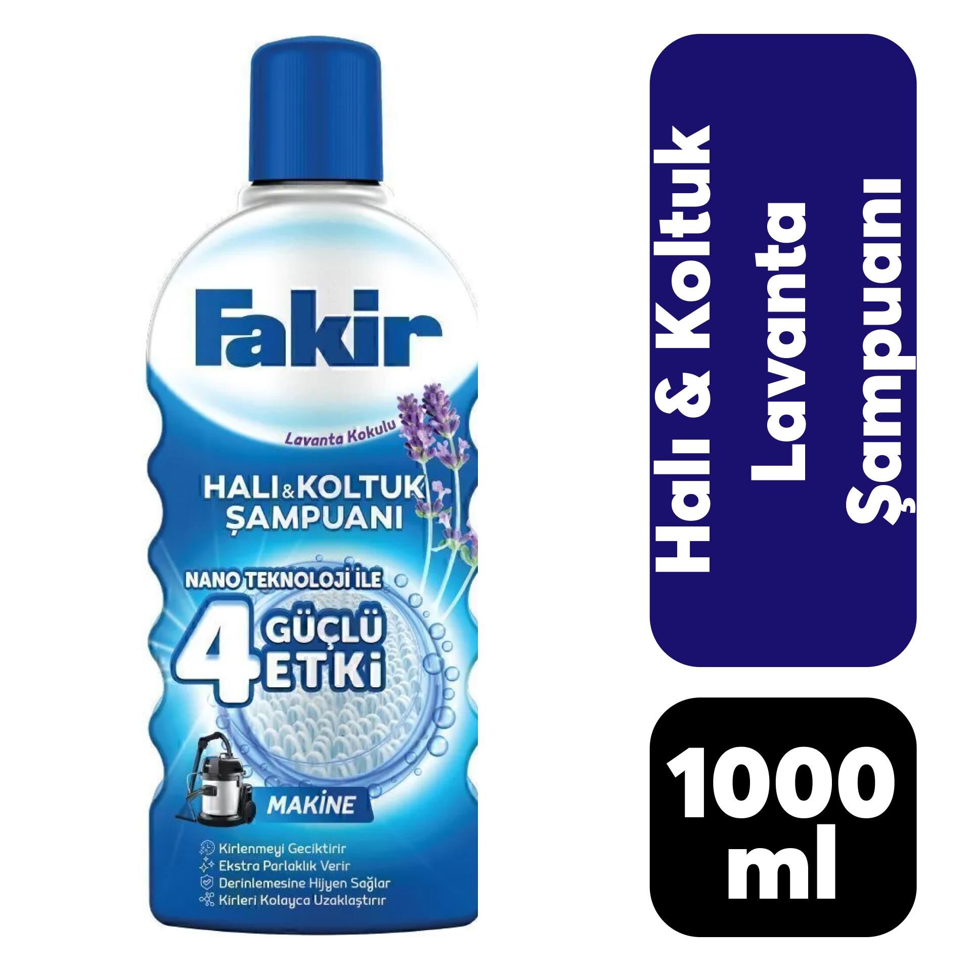 Fakir Halı & Koltuk Şampuanı Makine 1000 ml Lavanta