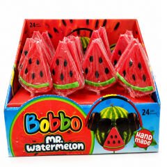 ..Bobbo Karpuz Aromalı Yumuşak Şeker 24'lü