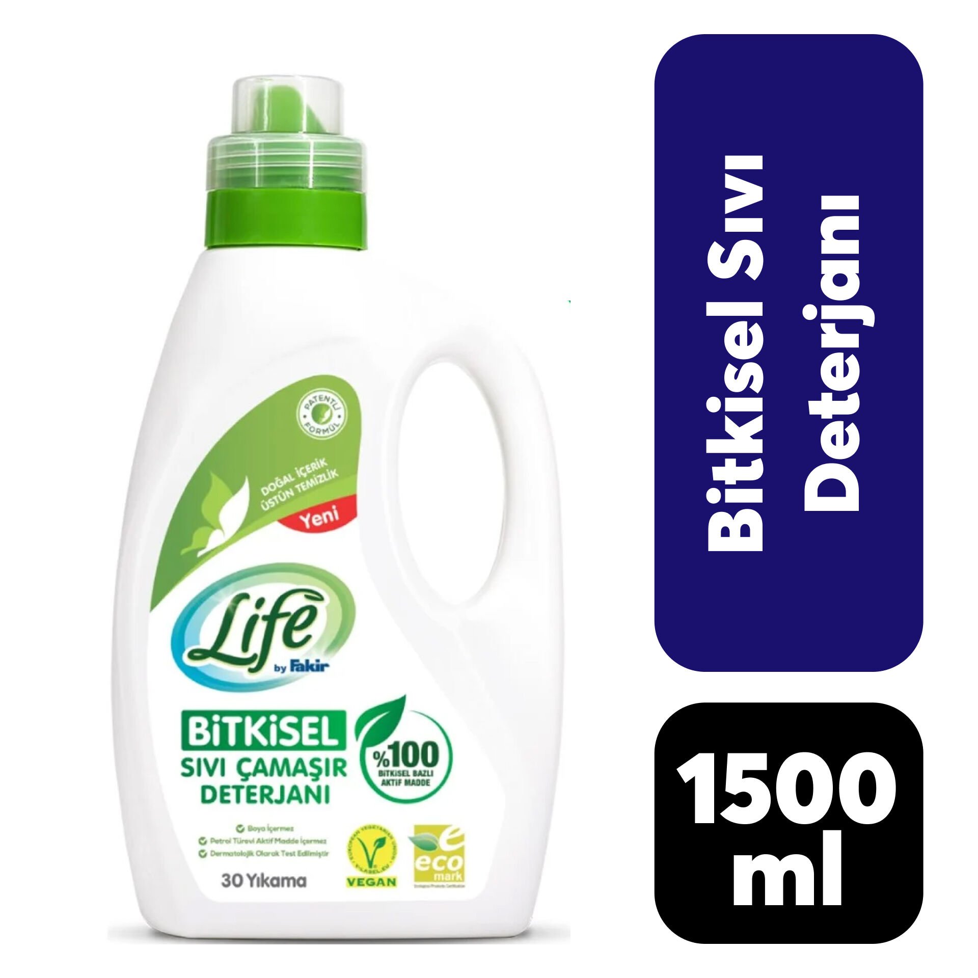 Life Fakir Çamaşır Deterjanı 1500 ml Bitkisel