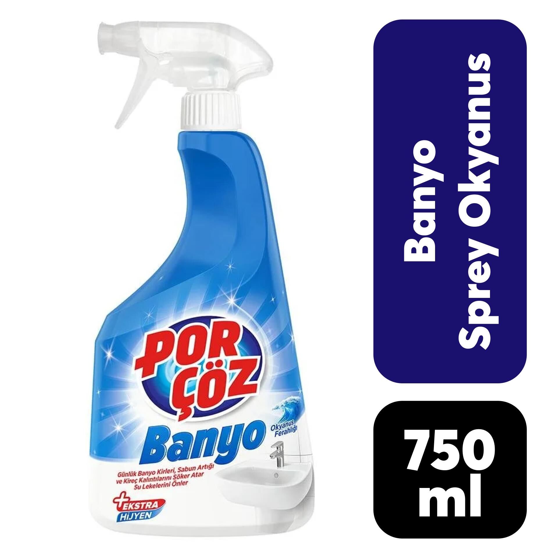 Çözücü Sprey Porçöz 750 ml Banyo Okyanus