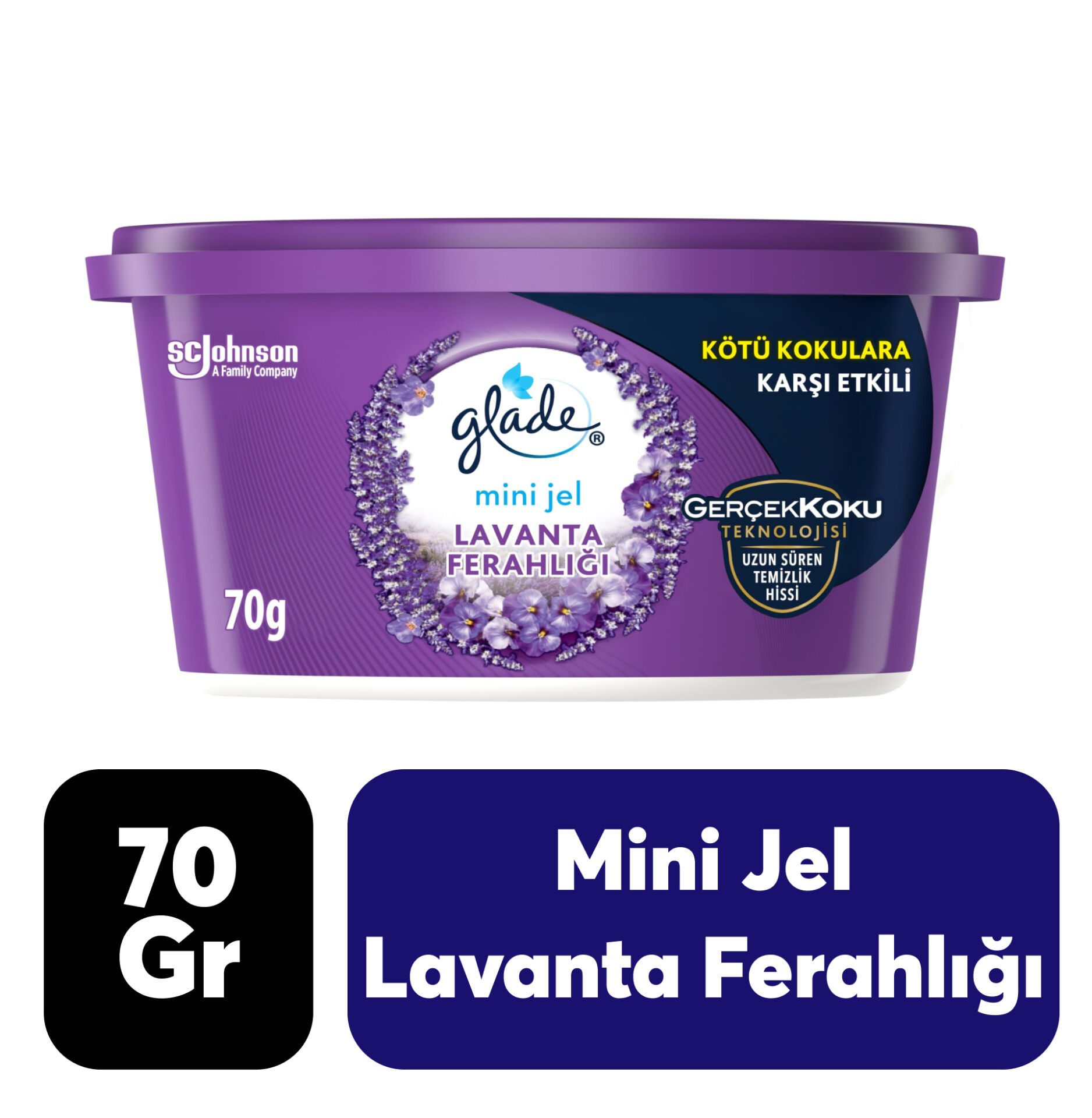Koku Mini Jel Glade Lavanta Ferahlığı 70 gr
