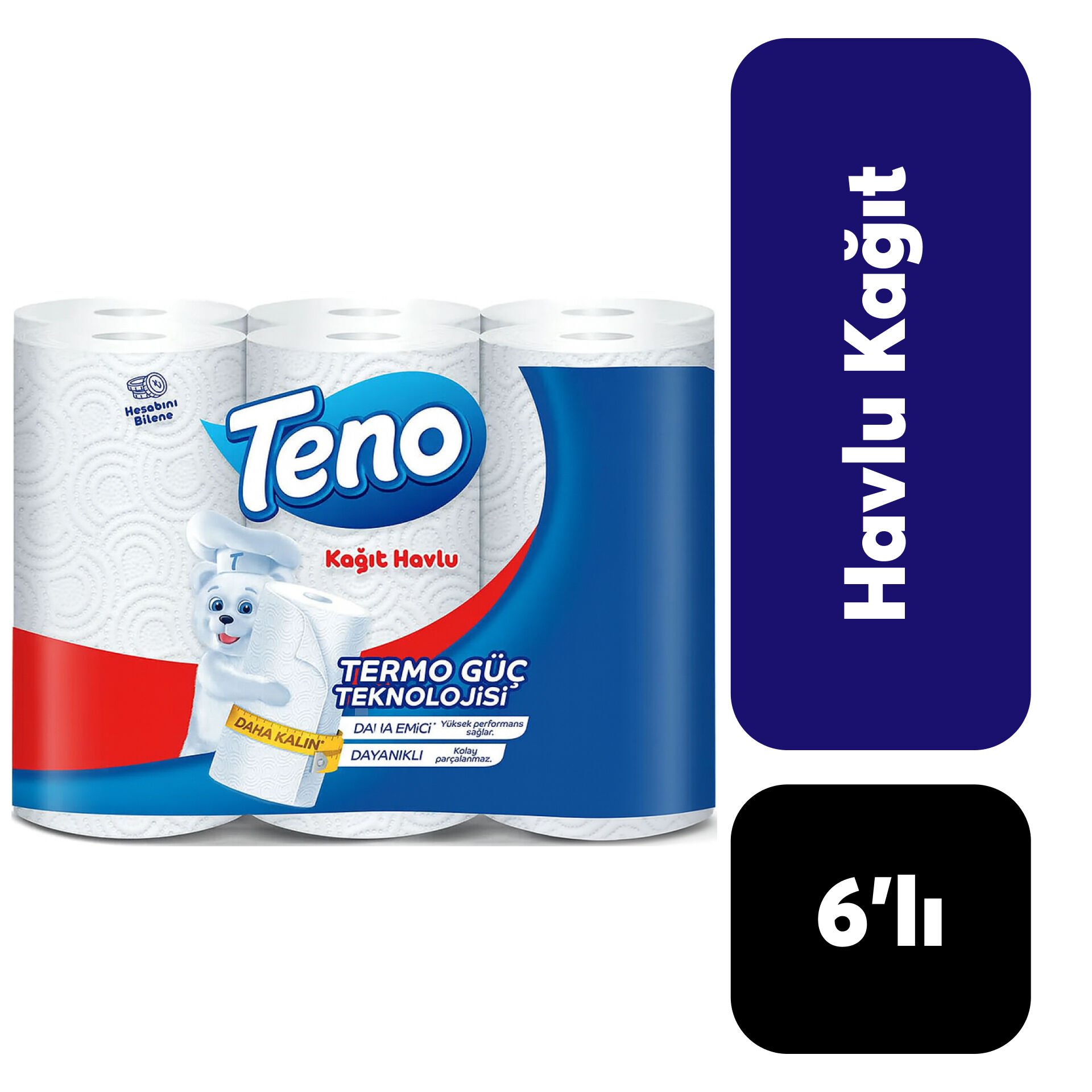 Kağıt Havlu Teno 6 Rulo