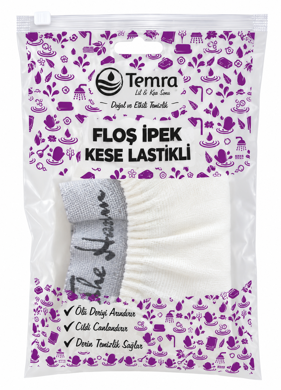 Temra Floş İpek Kese Lastikli