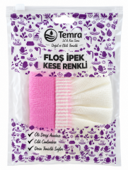 Temra Floş İpek Kese Renkli