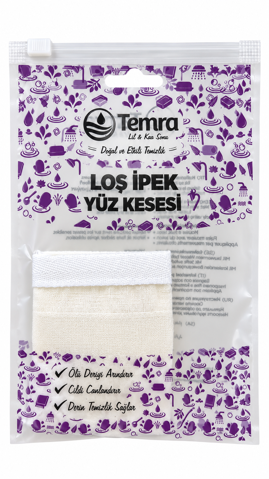Temra Floş İpek Yüz Kesesi