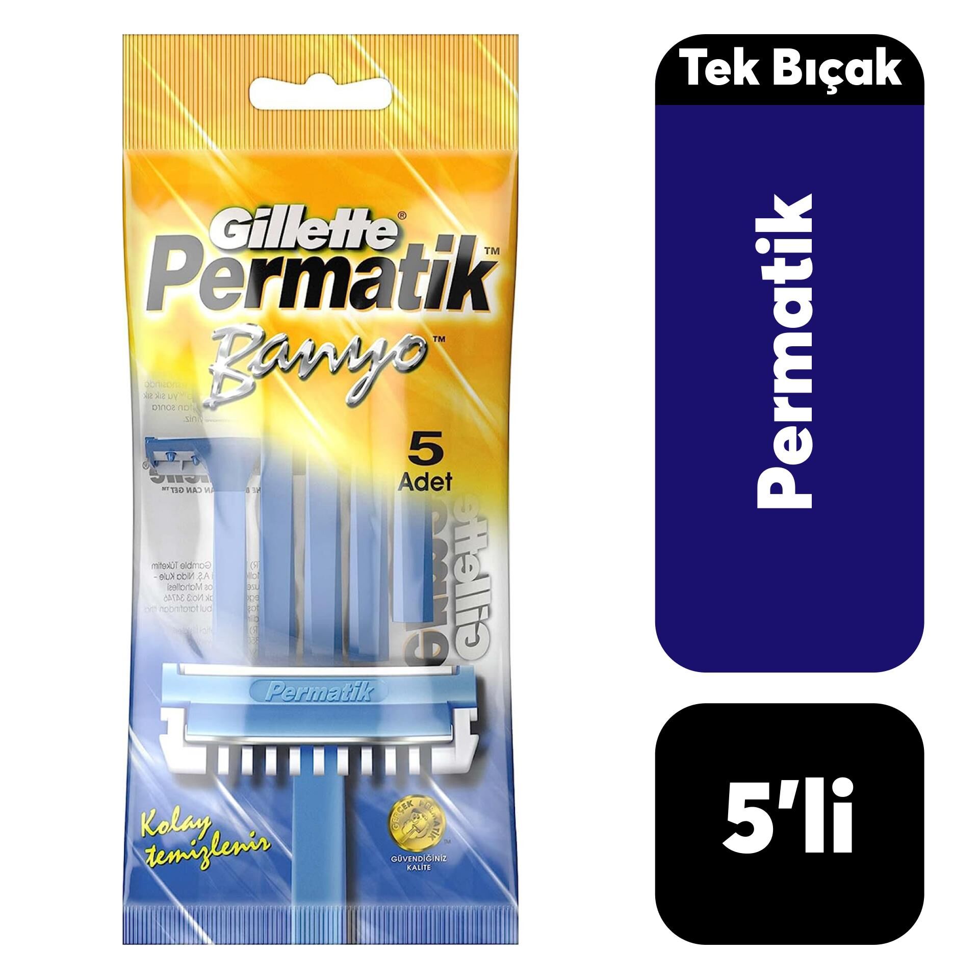 Poşet Gillette Permatik Banyo .5'li