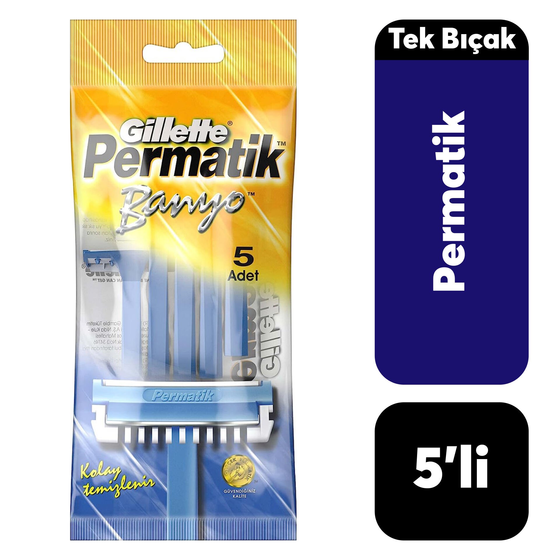 Poşet Gillette Permatik Banyo .5'li