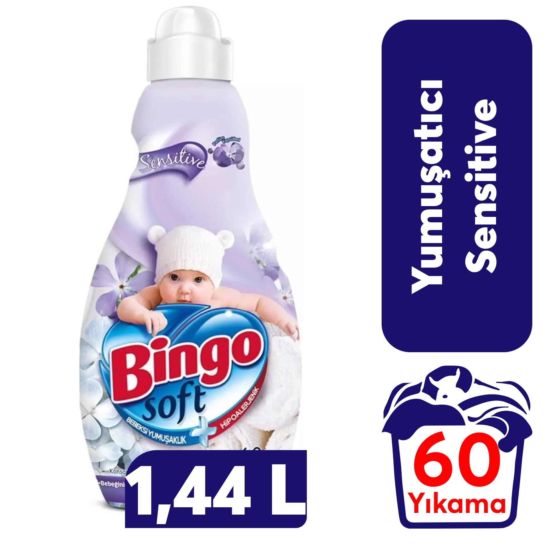 Yumuşatıcı Bingo 1440 ml Sensitive