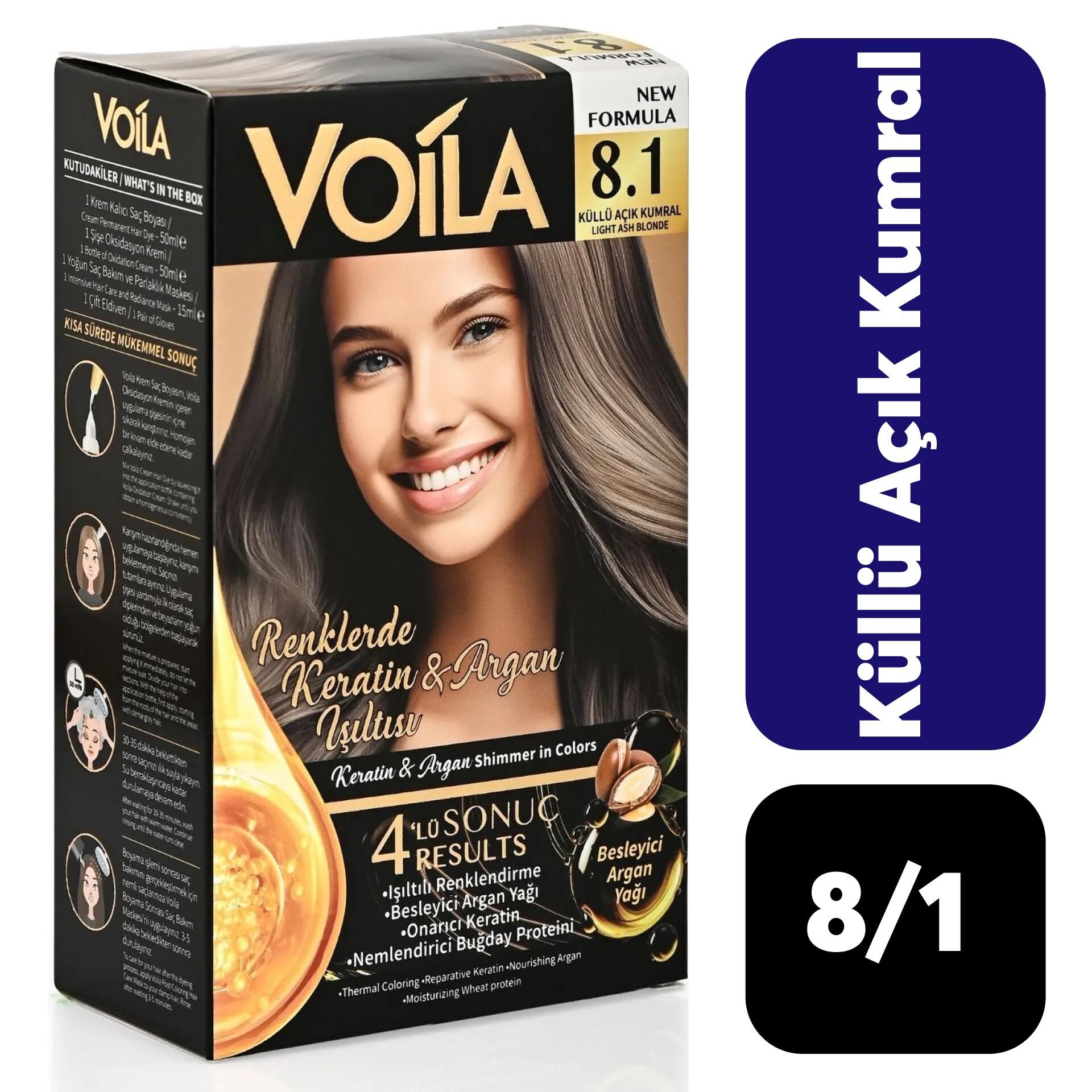 Voila .8/1 Küllü Açık Kumral