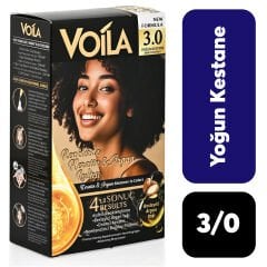Voila .3/0 Yoğun Kestane