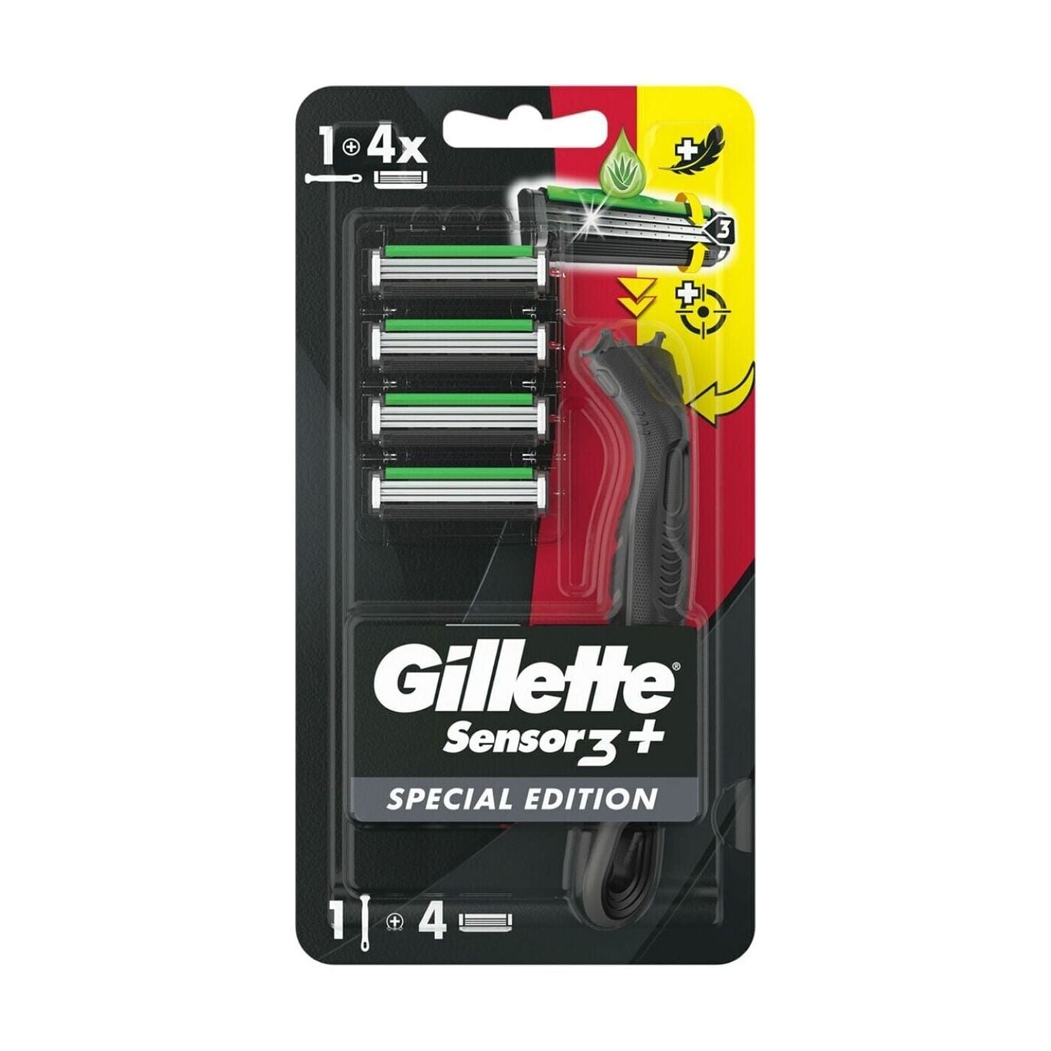 Poşet Gillette Sensor3 Makine + 4 Başlık Special Edition
