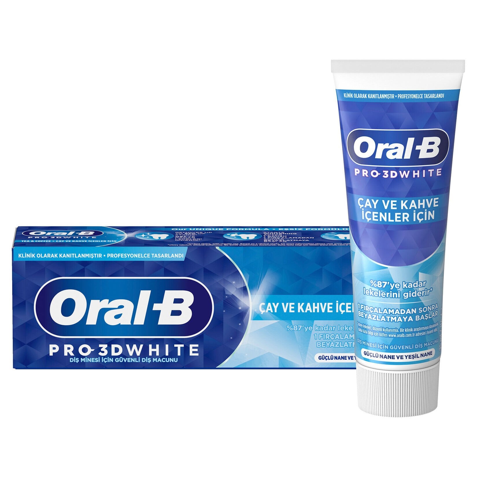 Diş Macunu Oral-B 75 ml White Çay Kahve