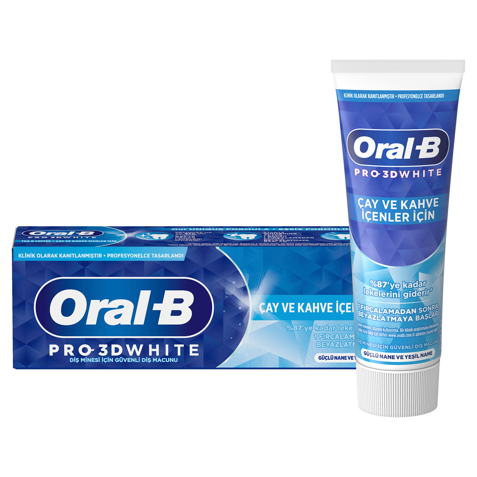 Diş Macunu Oral-B 75 ml White Çay Kahve