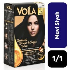 Voila .1/1 Mavi Siyah