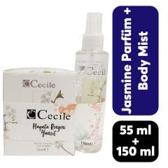 Cecile Kofre Parfüm 55 ml + Body Mist 150 ml Jasmine