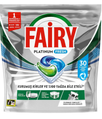 Fairy Platinum Fresh Bulaşık Makinesi Kapsülü 30 Yıkama