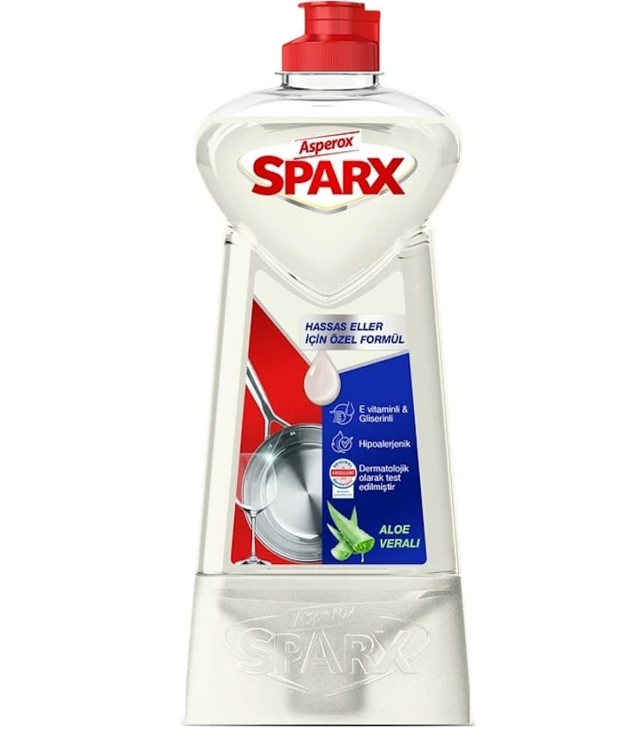 Asperox Sparx Sıvı Bulaşık Deterjanı 1200 ml Aloe Vera