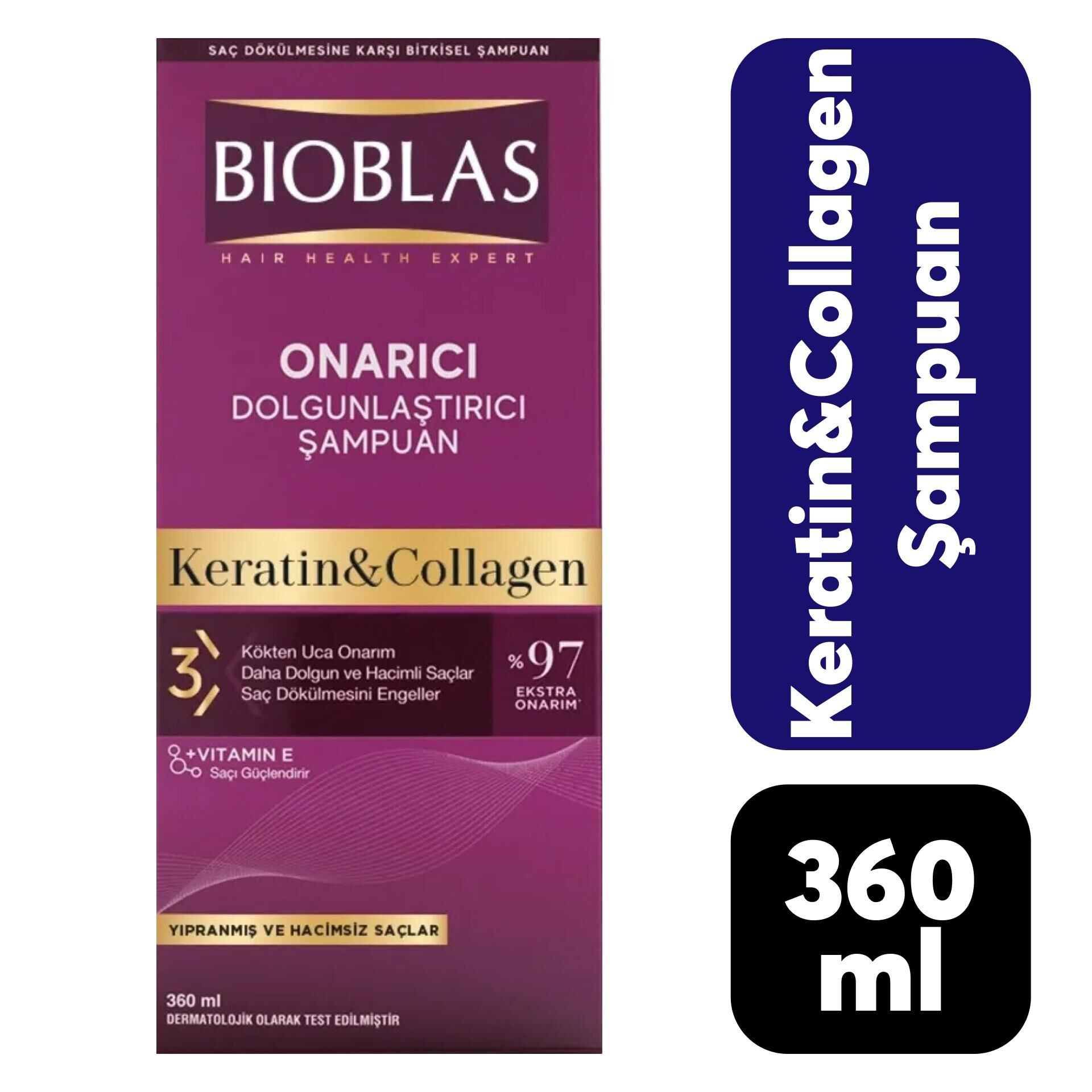Bioblas Şampuan 360 ml Keratin & Collagen
