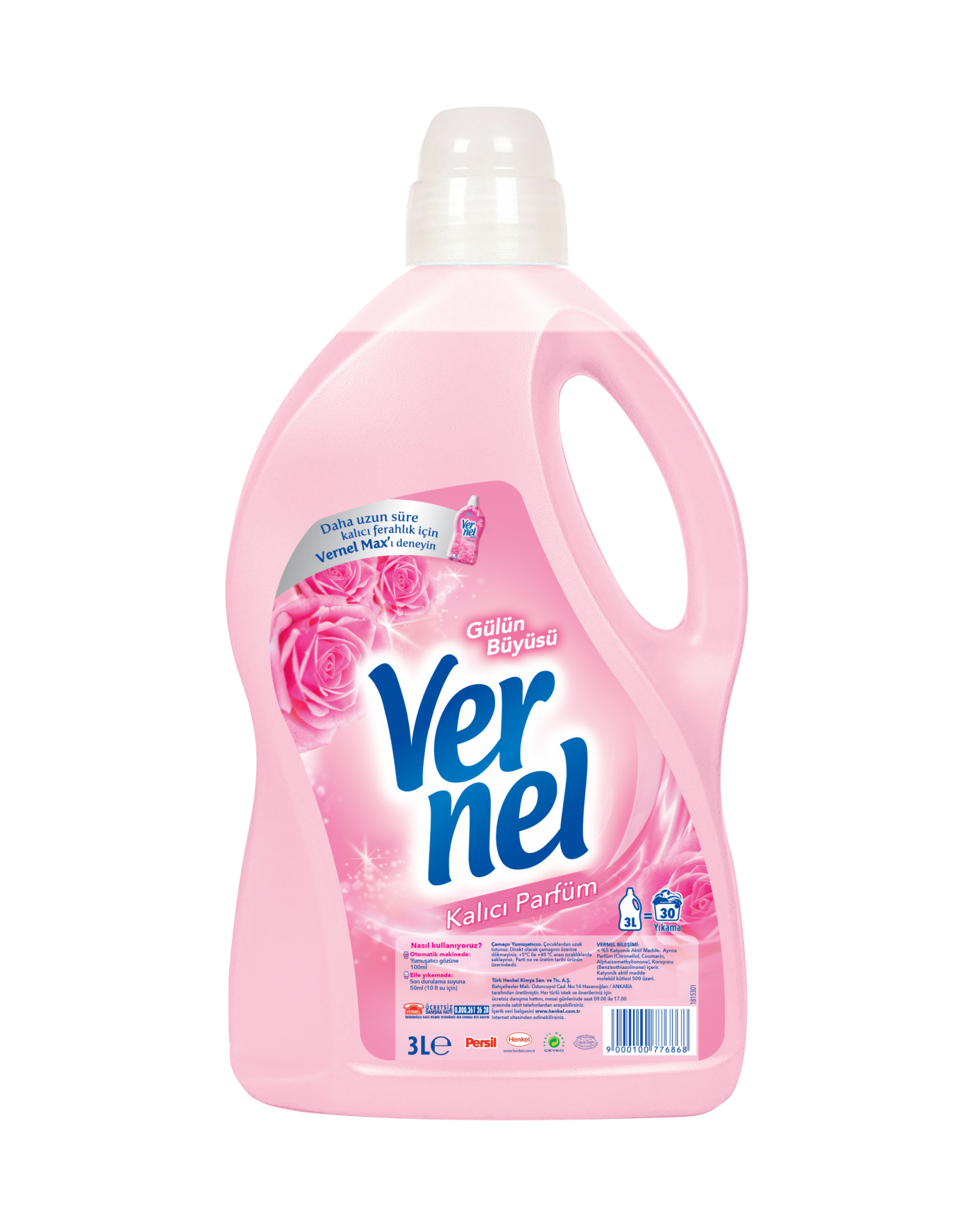 Yumuşatıcı Vernel 3 L Gülün Büyüsü