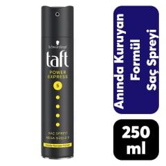 Taft Saç Spreyi 250 ml Power Express Anında Kuruyan