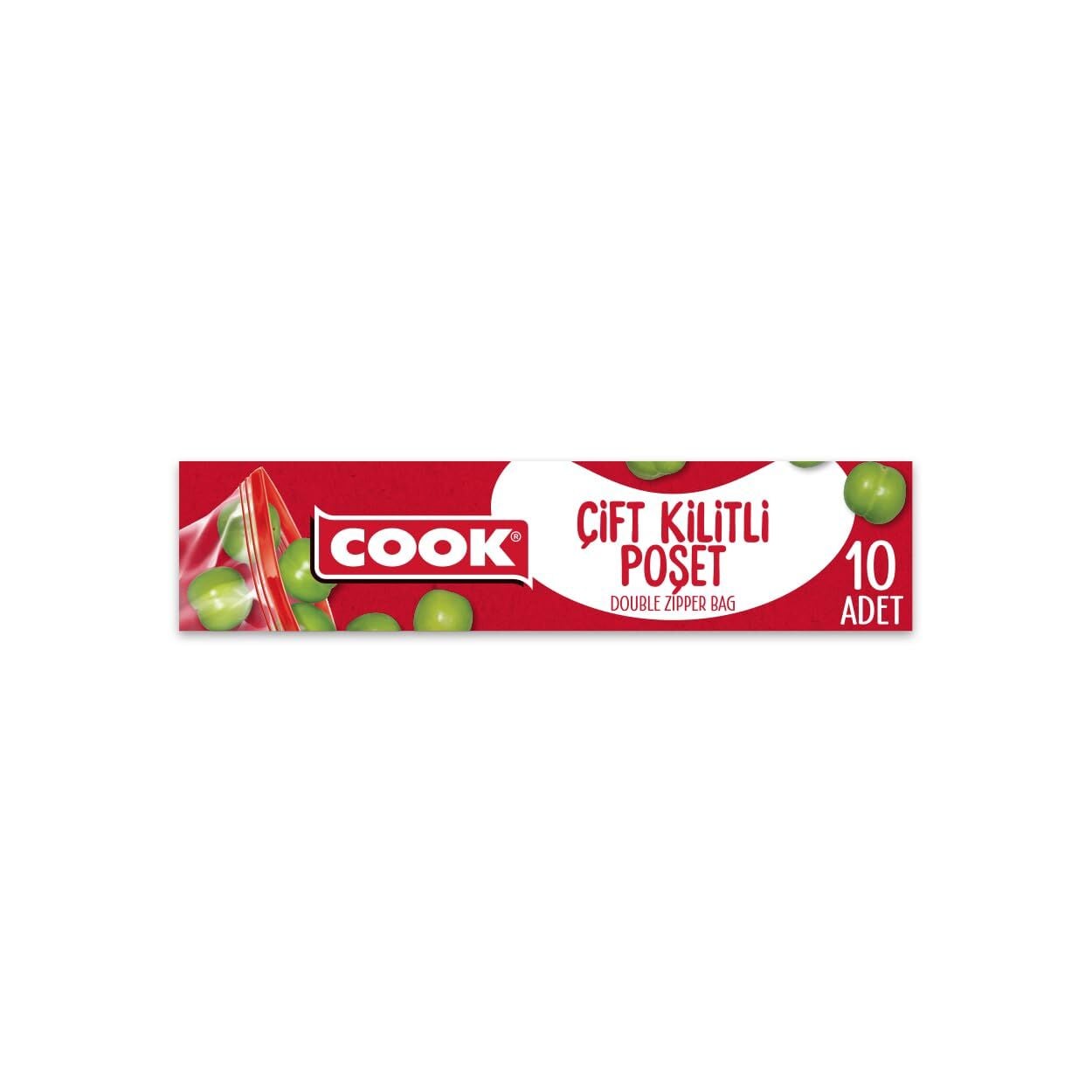 Cook Çift Kilitli Poşet 19x25 10 Yaprak