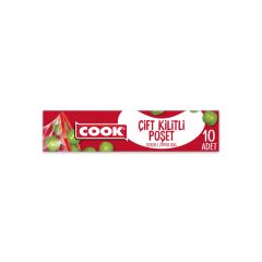 Cook Çift Kilitli Poşet 19x25 10 Yaprak