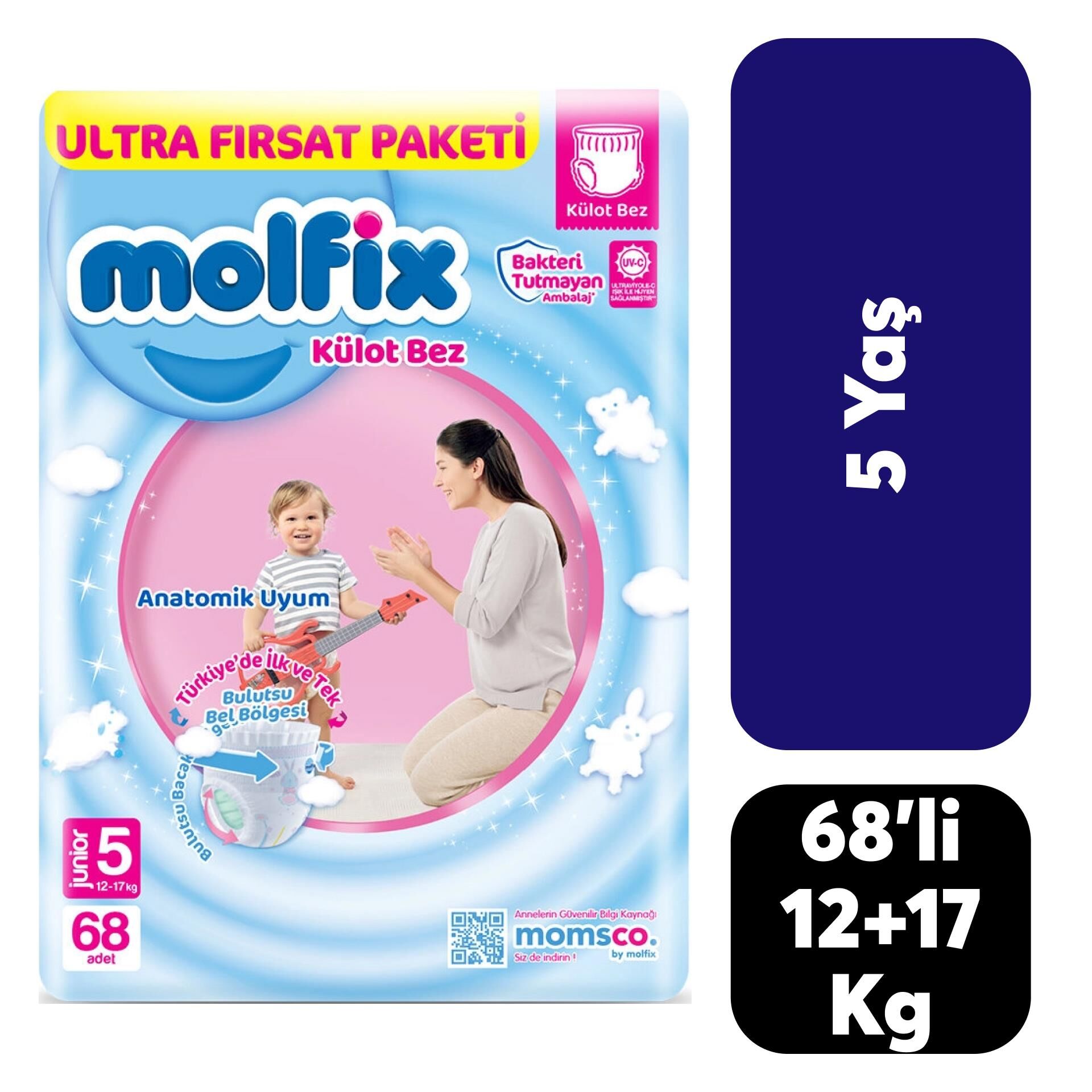 .Bez Molfix Pants Junior No:5 12-17 KG