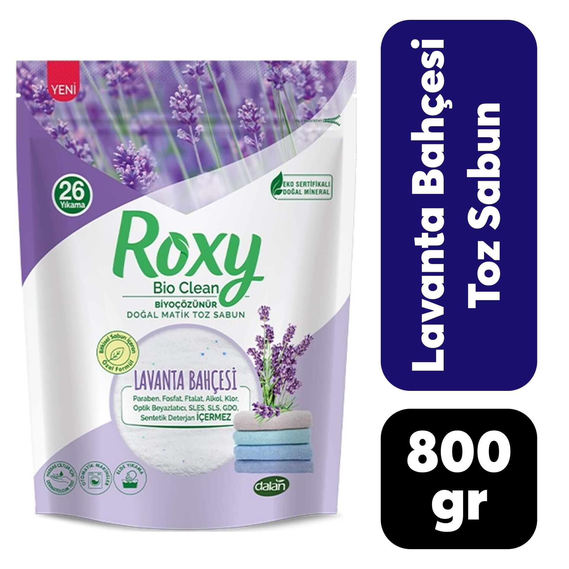 Toz Deterjan Dalan Roxy 800 Gr Lavanta Bahçesi