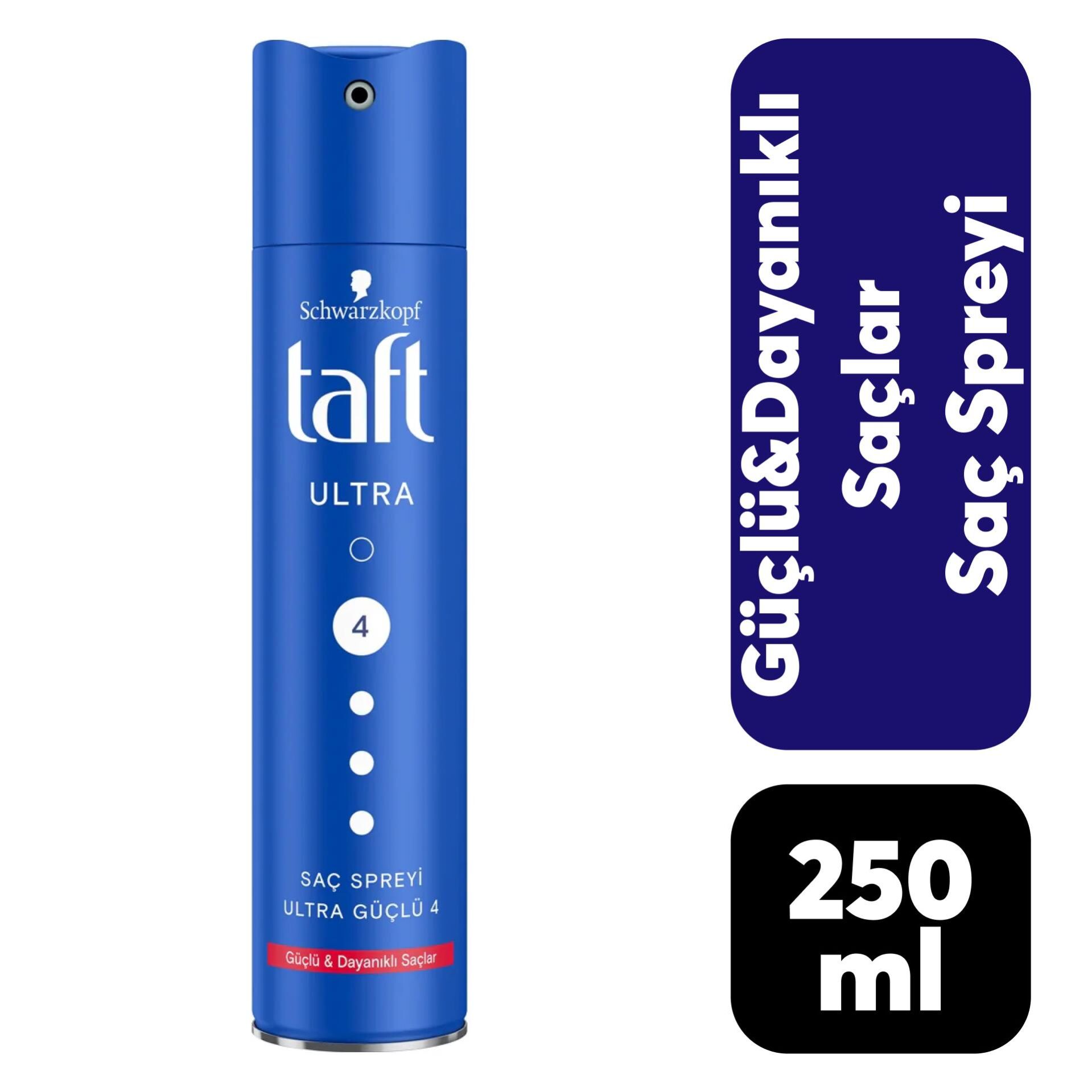 Saç Spreyi Taft 250 ml Güçlü ve Dayanıklı Saçlar