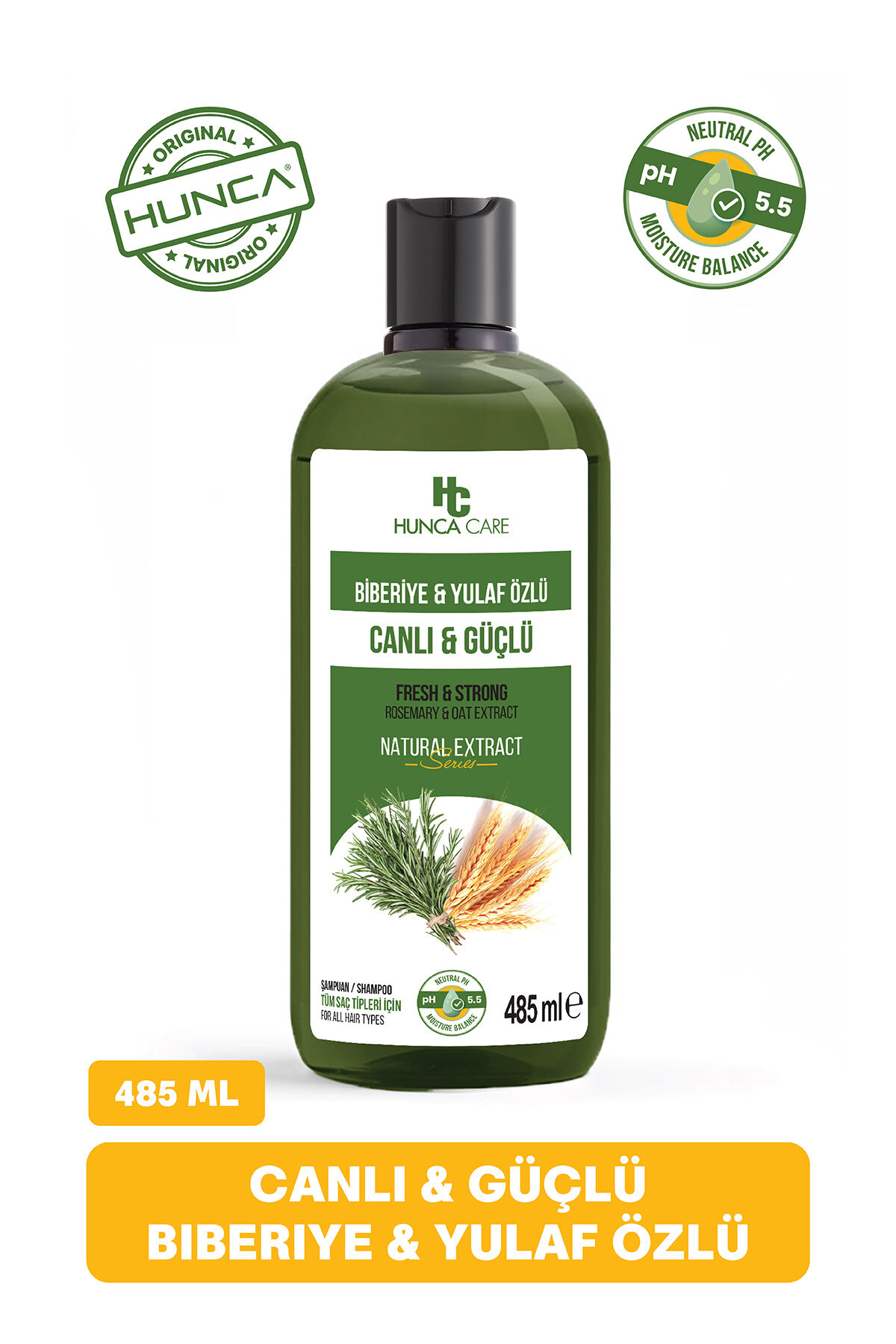 Şampuan Hunca 485 ml Biberiye Yulaf