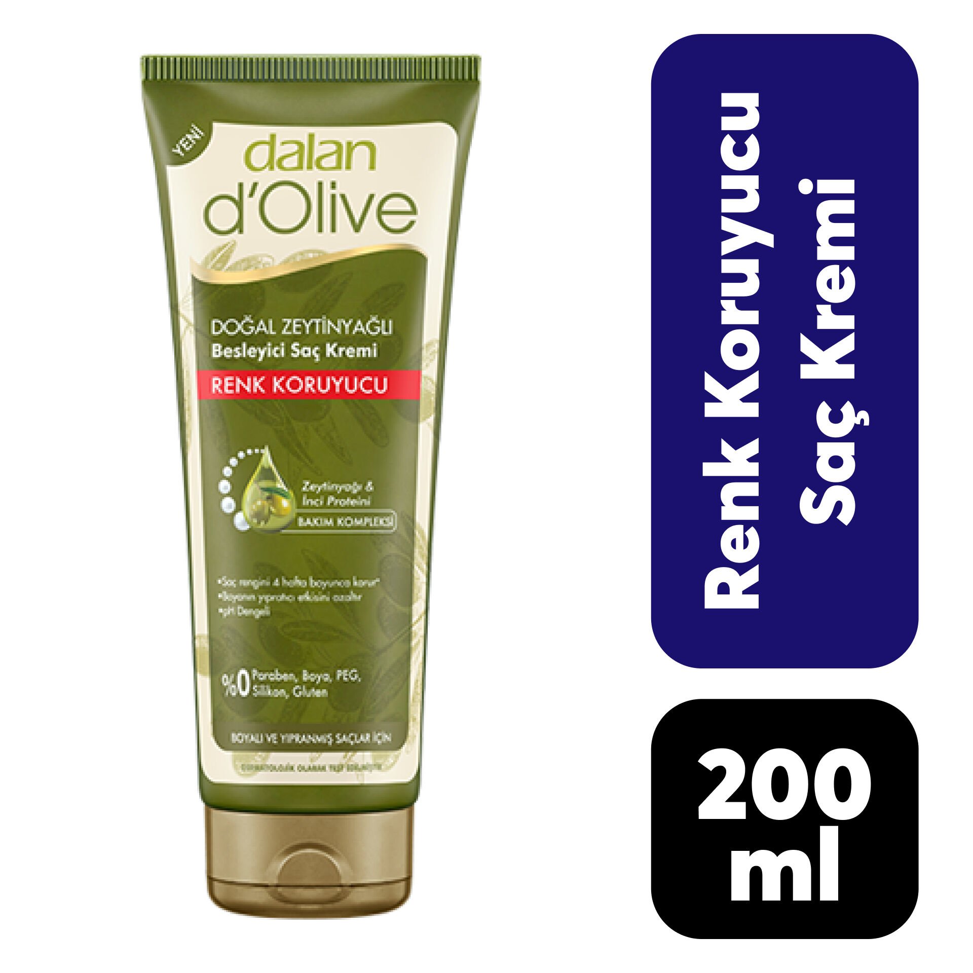 Saç Kremi Dalan 200 Ml Renk Koruyucu Zeytinyağlı