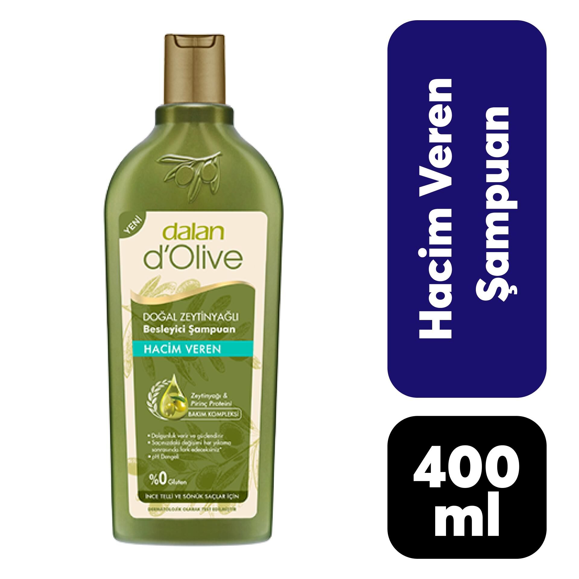 Dalan Zeytinyağlı Şampuan 400 Ml Hacim Veren