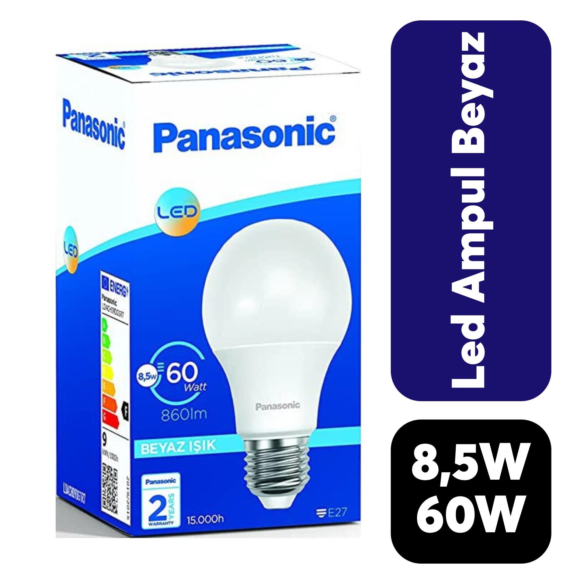 Ampul Panasonic 60 W Beyaz Işık E27