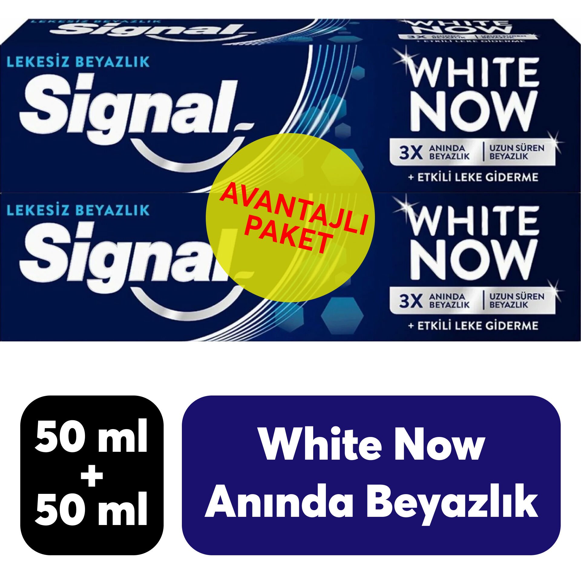 Diş Macunu Signal 50 ml + 50 ml White Now