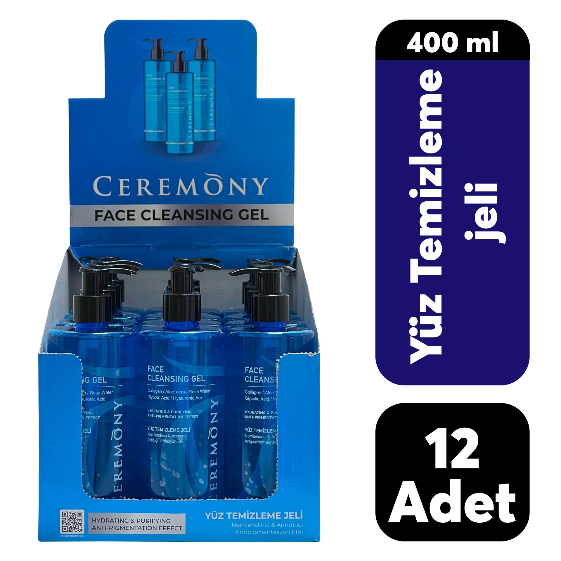 ....Masa Üstü Stand Yüz Temizleme Jeli 12'li