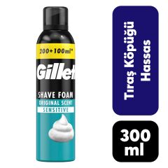 Tıraş Köpüğü Gillette 200 ml + 100 ml Hassas