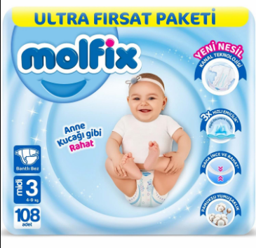 Bez Molfix Maxi Ultra No:3 4-9 KG***