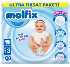 Bez Molfix Maxi Ultra No:3 4-9 KG***