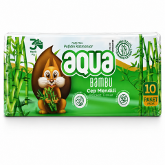 Kağıt Mendil Cep Aqua 10'lu Bambu