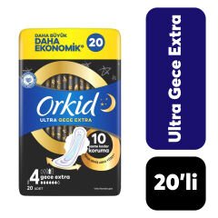 Orkid Ped Ultra 4’lü Uzun Gece Extra 20’li