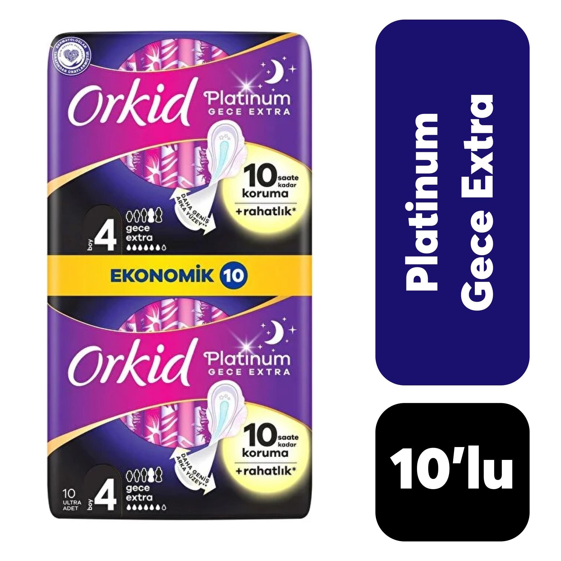 Orkid Ped Platinum 2’li Gece Extra 10’lu