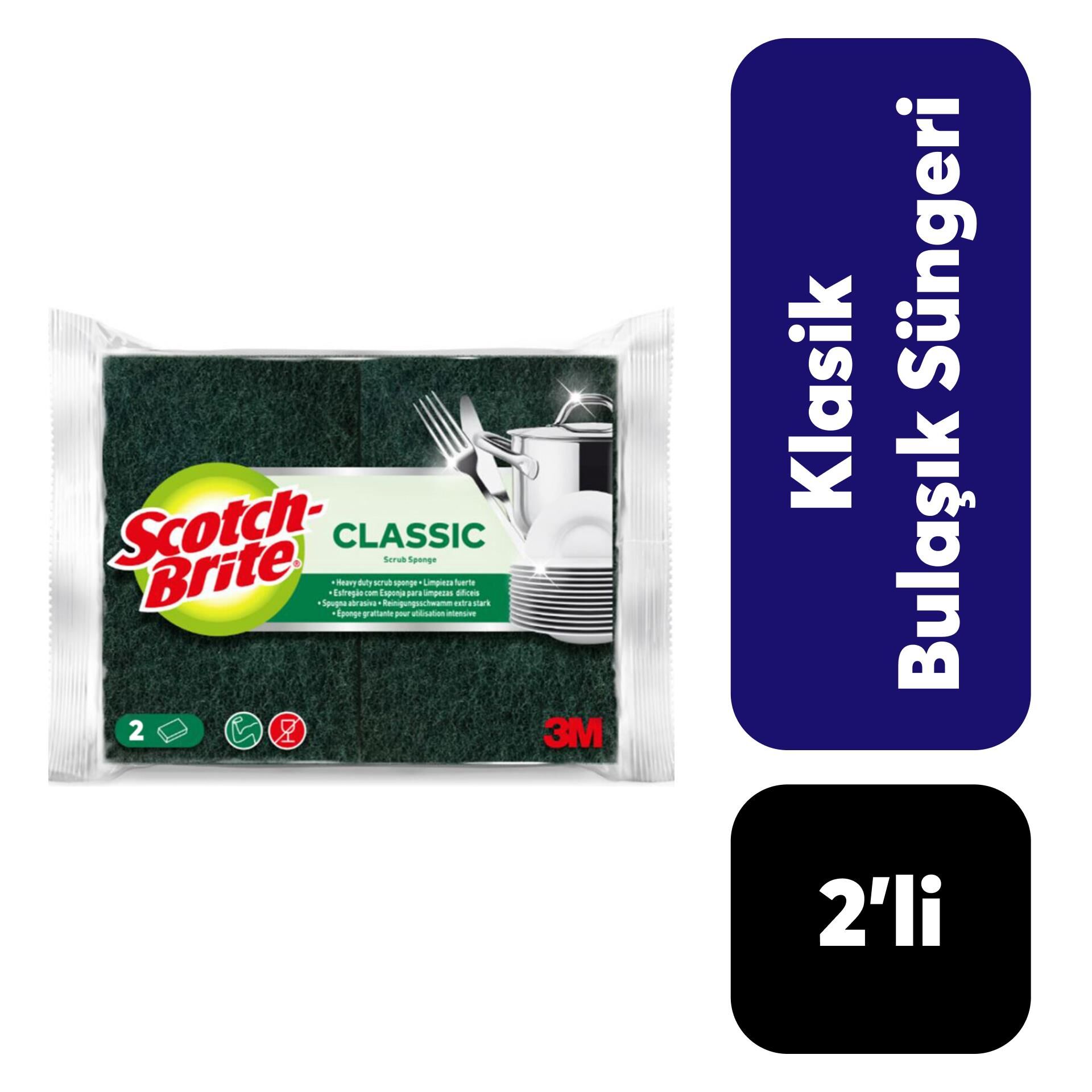 Scotch Brite .2'li Tırnak Koruyuculu Sünger