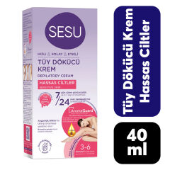 Sesu Tüy Dökücü Krem 40 Ml Kadın Hassas Ciltler