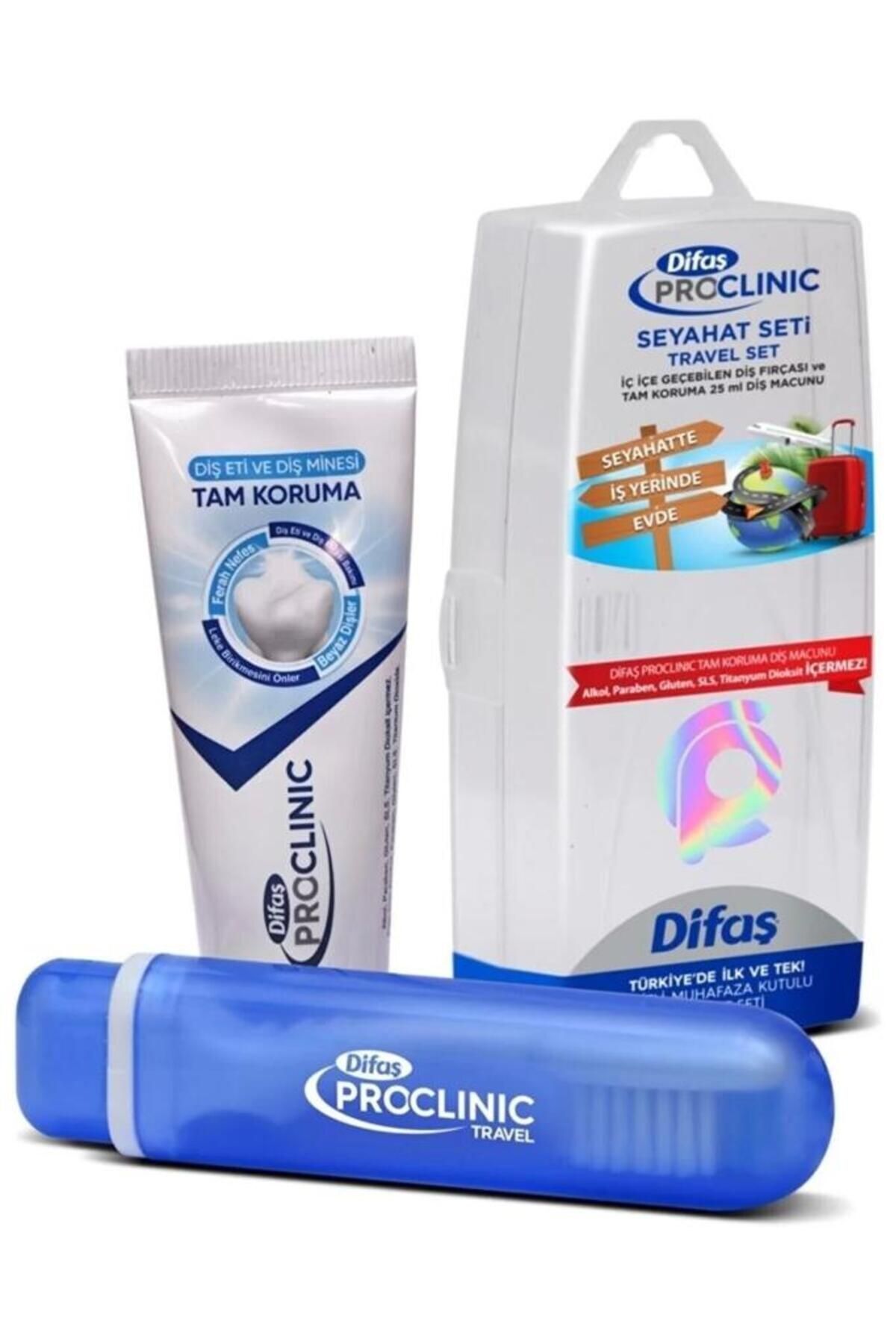 Diş Fırçası Difaş Pro Clinic Seyahat Seti