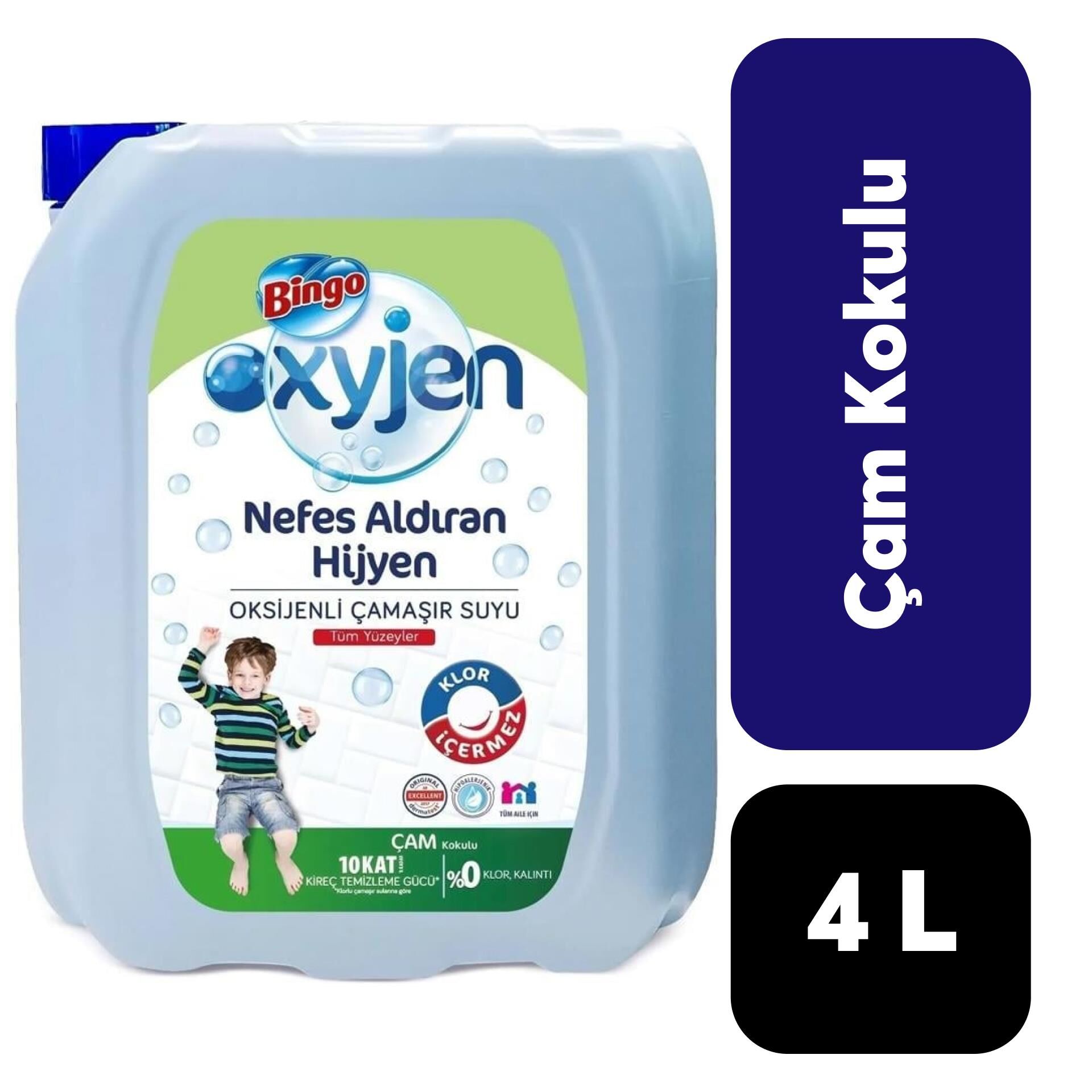 Çamaşır Suyu Bingo 4 L Oksijenli Çam Kokulu