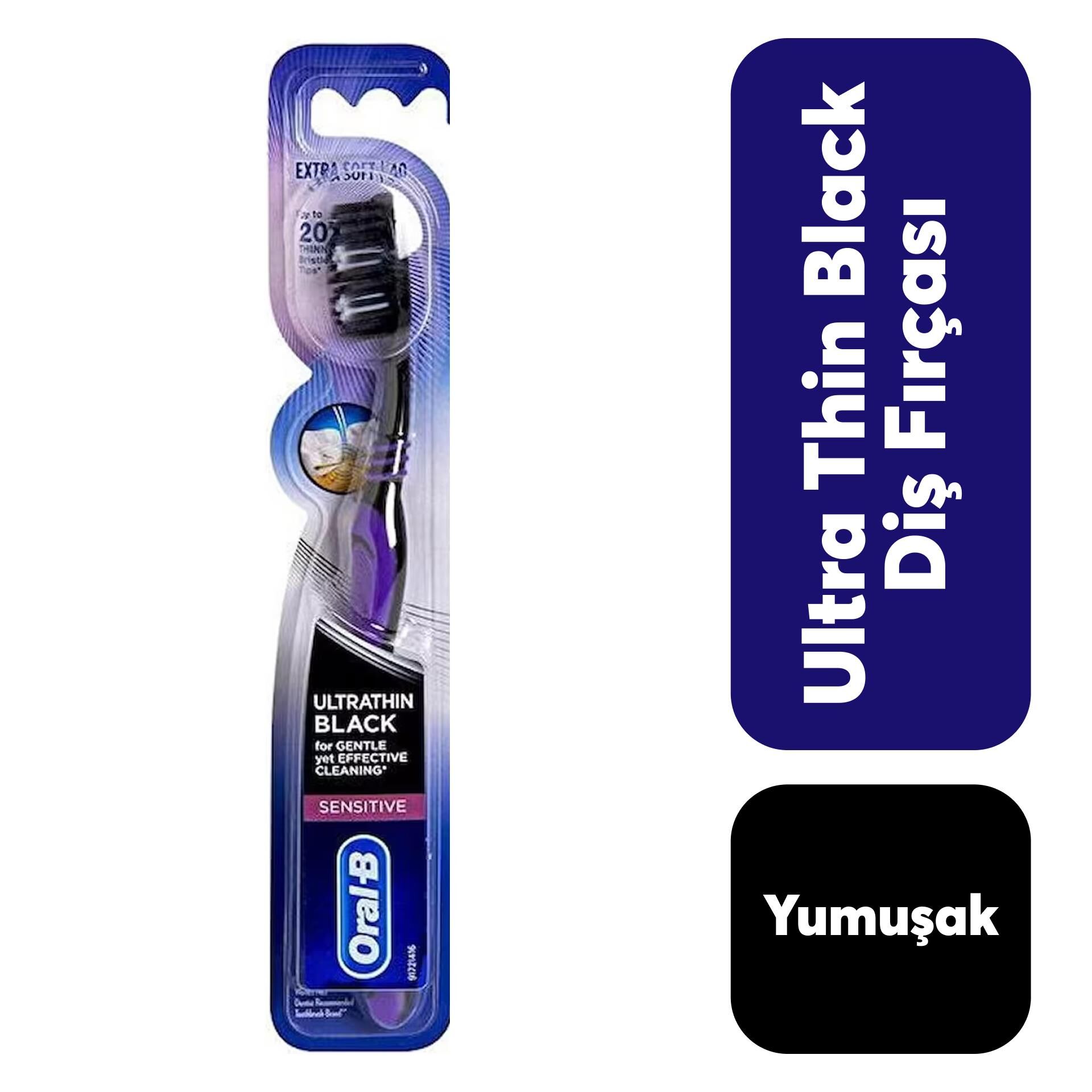 Diş Fırçası Oral-B Ultra İnce Siyah Sensitive
