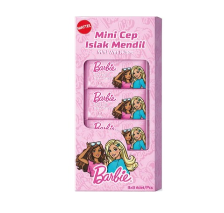 Barbie Mini Cep Mendil 8'li